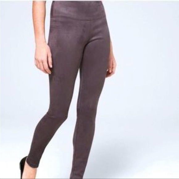 MAISON  CINOCENT FAUX SUEDE LEGGING - Picture 1 of 13